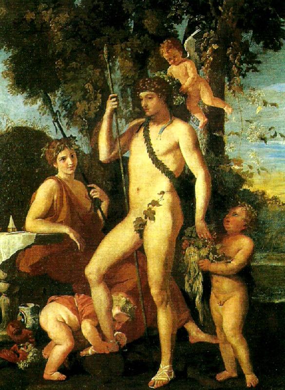 Nicolas Poussin bacchus-apollo Sweden oil painting art